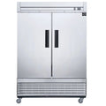 55 in. Two Door Upright Reach-in Freezer in Stainless Steel 40.7 Cu. Ft. N5543