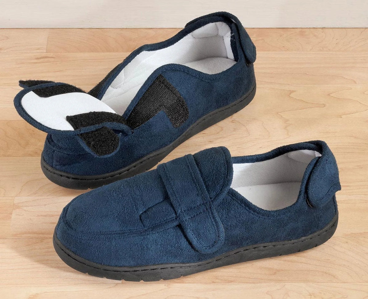 Navy Blue Memory Foam Slippers C295970