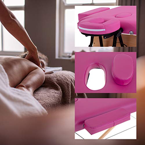 Portable Massage Table 24 inche Wide 2 Folding Heigh Adjustable Spa Table V6629