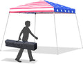 10'x 10' Outdoor Pop Up Canopy Tent with Slanted Legs M60600