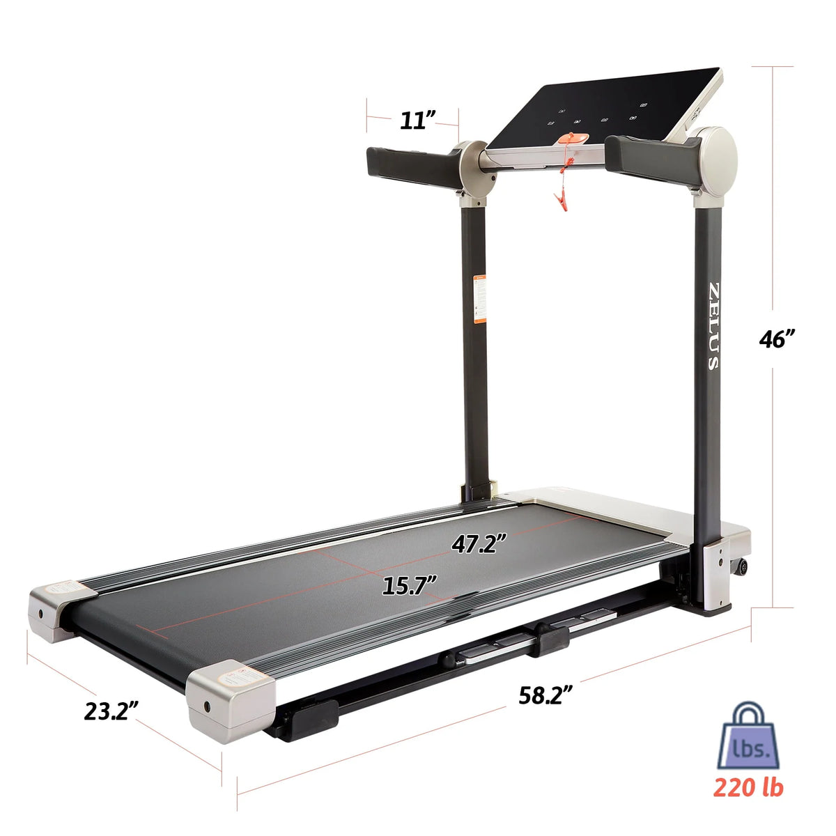 3HP Smart Folding Treadmill with Bluetooth F33784