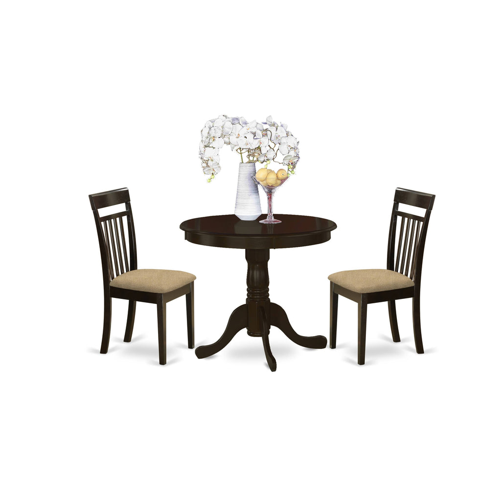 3 Piece Kitchen Table Set with 2 Dinette Chairs Z86154