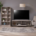 Gray Oak 2 Piece TV Stand and Bookcase Set X1596