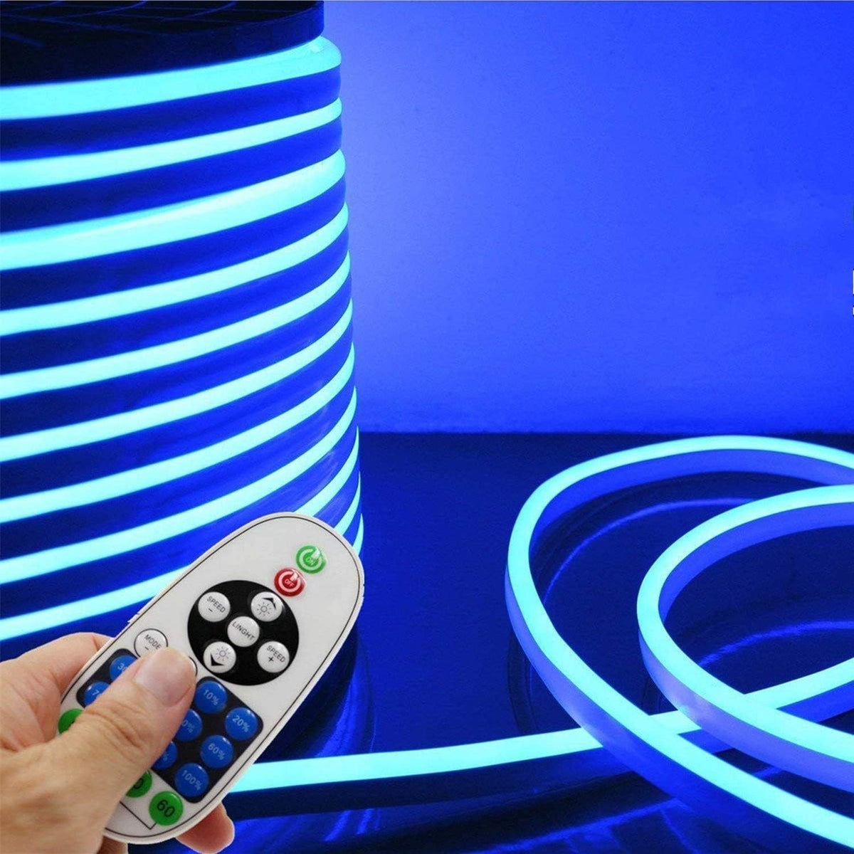 Flexible RGB LED Neon Light Strip, 60 LEDs/M, Waterproof, 98.4ft/30m B909