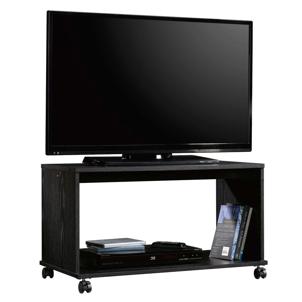 Rustic Weathered Oak Finish TV Cart P80409