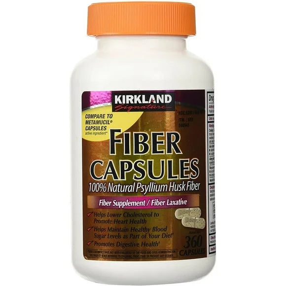 Psyllium Fiber Capsules 360 Capsules 2 Pack T801