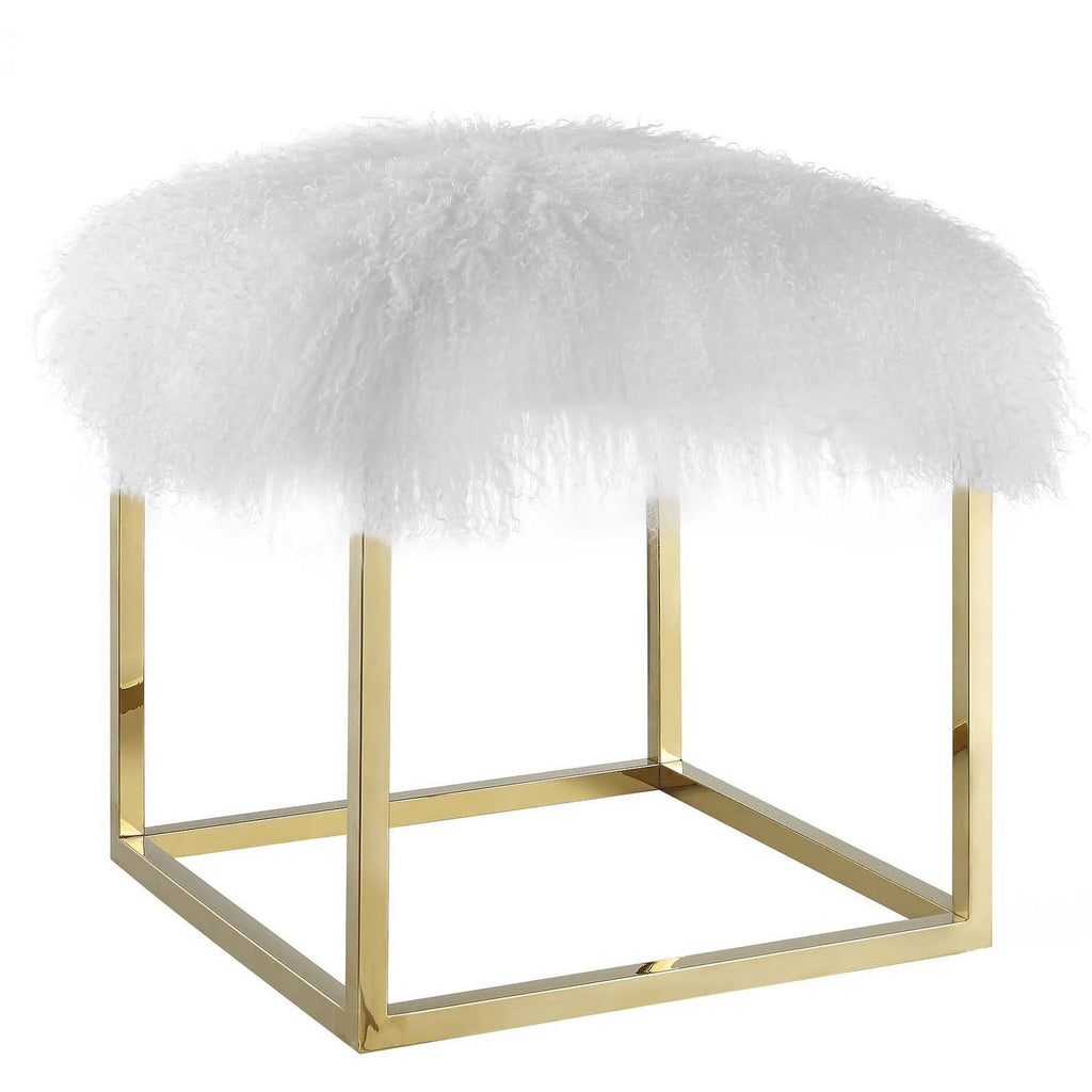 Gold White Ottoman L597178