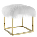 Gold White Ottoman L597178