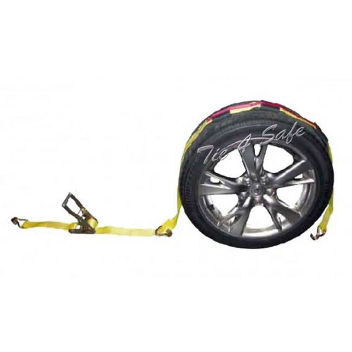 2 in. x 10 ft. Yellow Ratchet Tie Downs with J-Hooks, 10 Piece E915