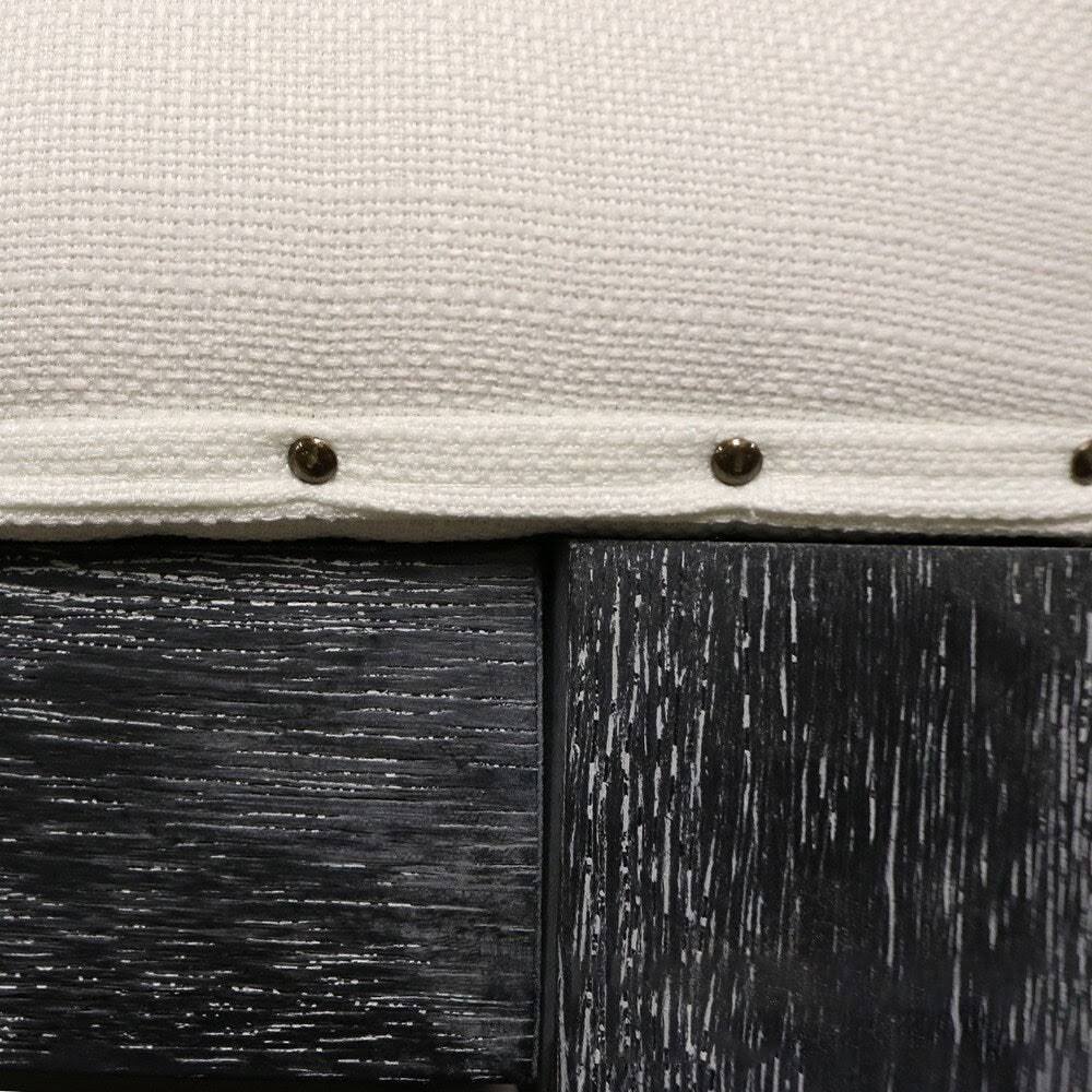 Tufted Textile Shelved Ottoman G411855