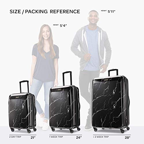 Blue Hardside Expandable Luggage with Spinner Wheels, 2-Piece Set X76463