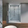 Chrome Frameless Hinged Shower Door S2537
