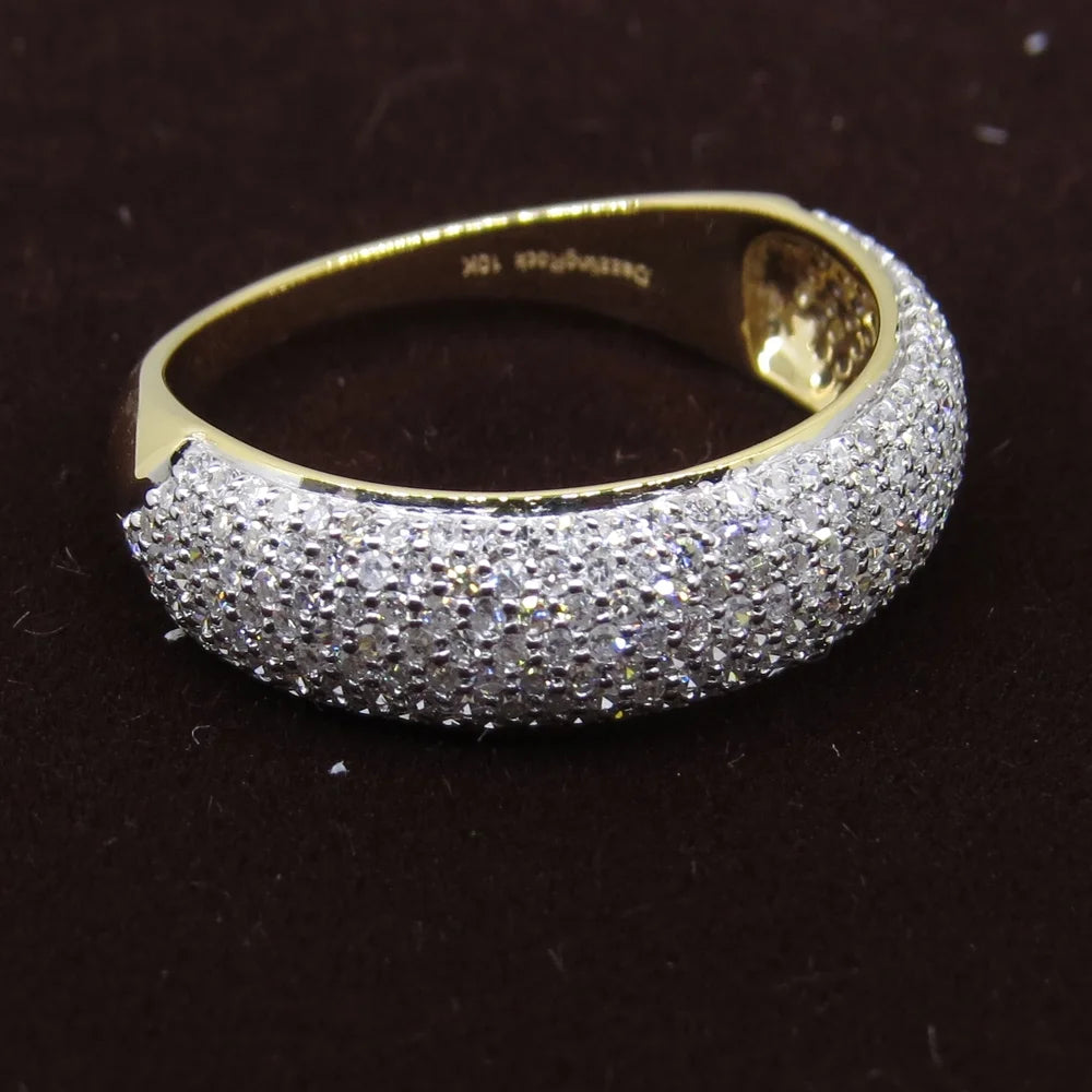 18k Yellow Gold Diamond Wedding Band Ring G549