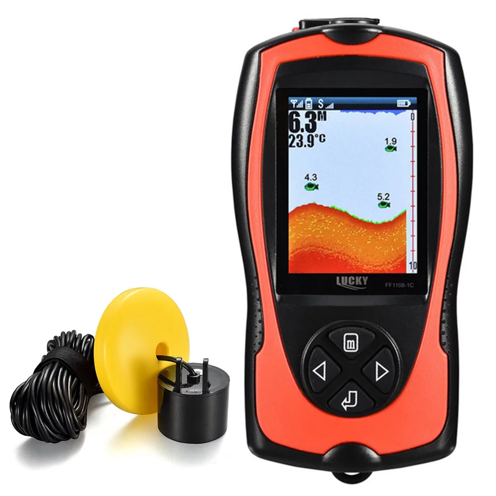 Portable Fish Finder 100M/300FT Depth Fish Alarm Wired Fish Detector L409514