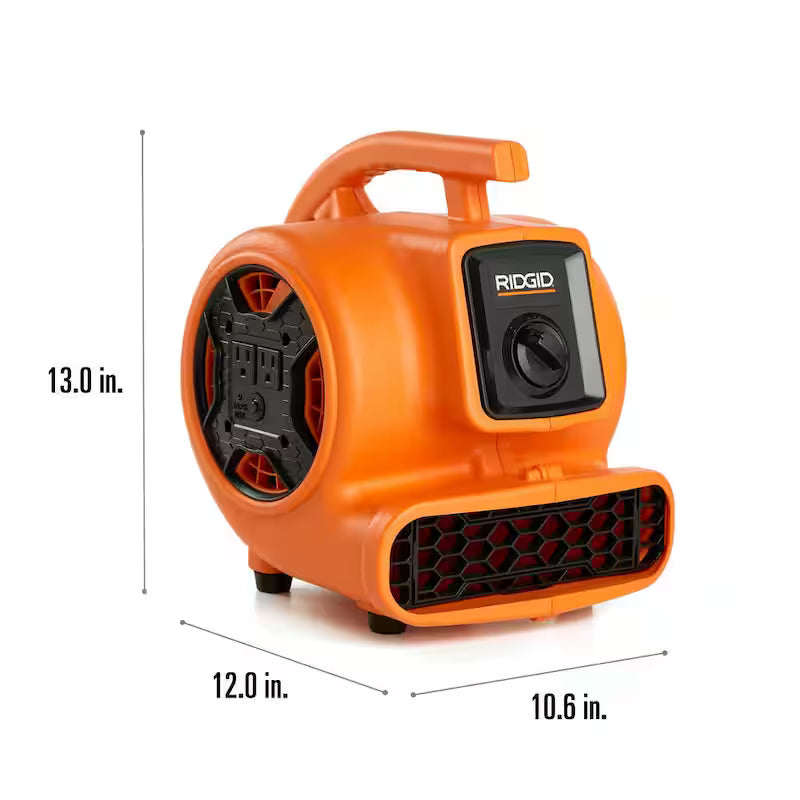 600 CFM 3-Speed Portable Blower Fan Air Mover R81955