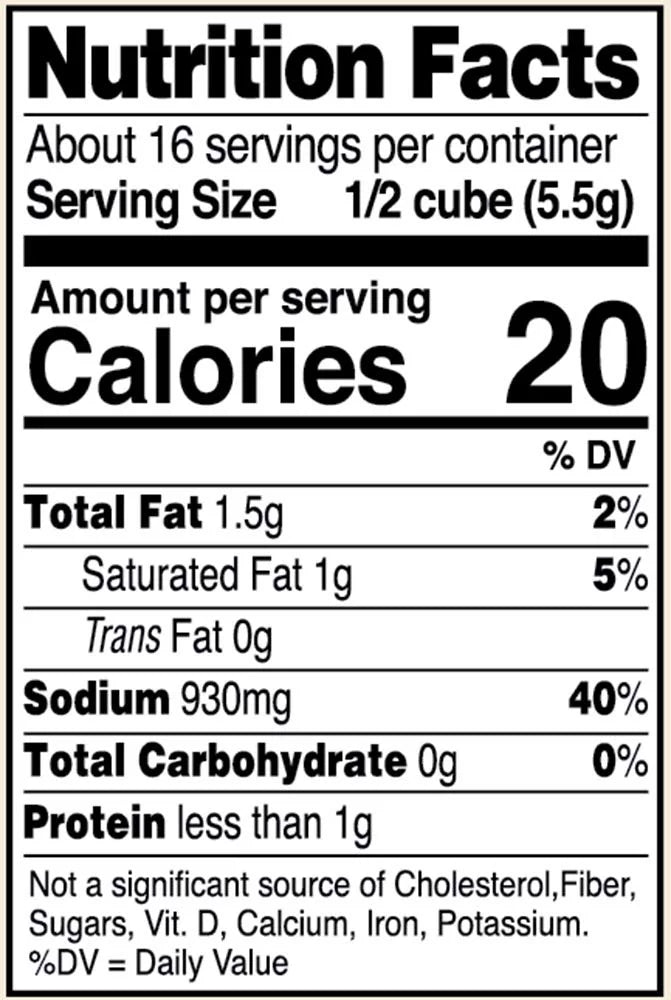 Bouillon Cubes 3.1 Ounce Pack of 12 X32312