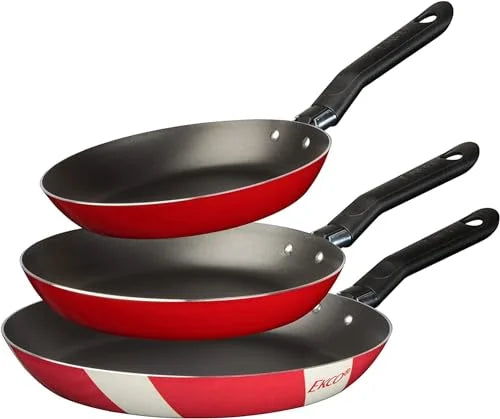 3-Piece Non-Stick Aluminum Frying Pan Set W117