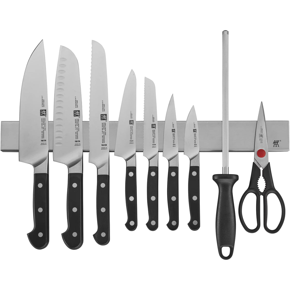 16-pc Stainless Knife Set With Magnetic Knife Bar U32934