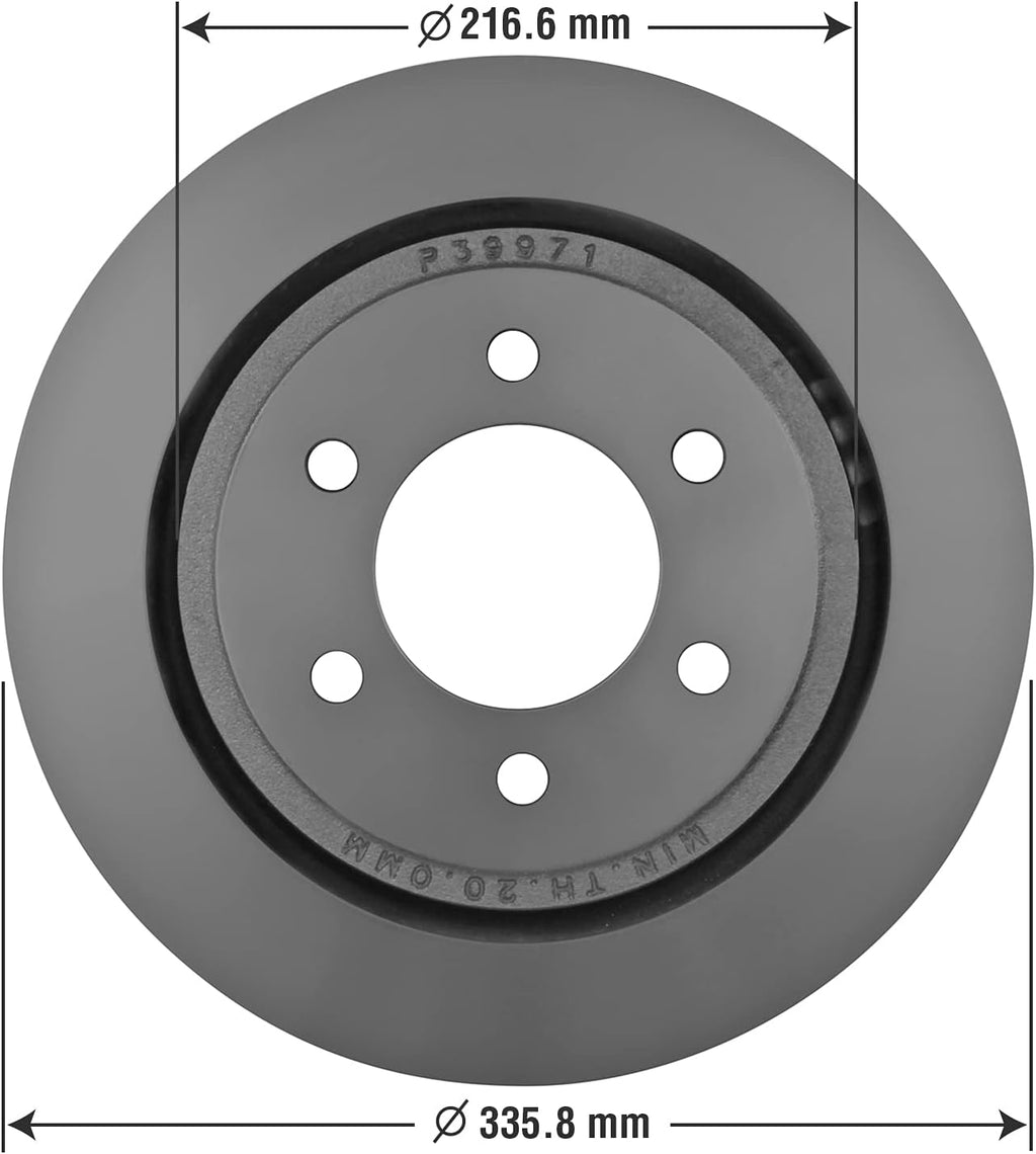 Rear Brake Rotor Pack of 2 Z839606