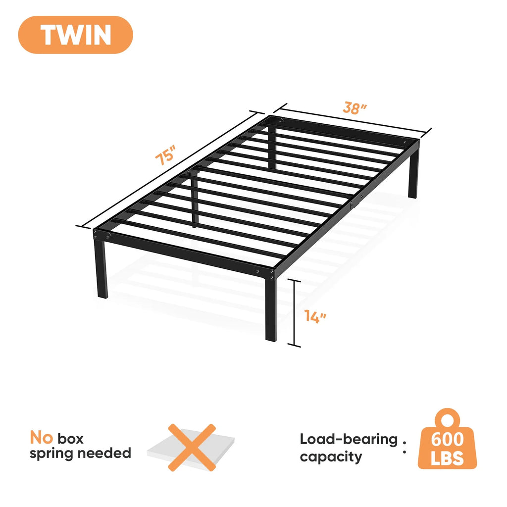 Queen Metal Platform Bed Frame Q11475