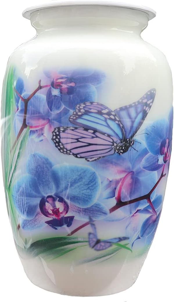 Pink Butterflies Cremation Urn for Human Ashes Y631