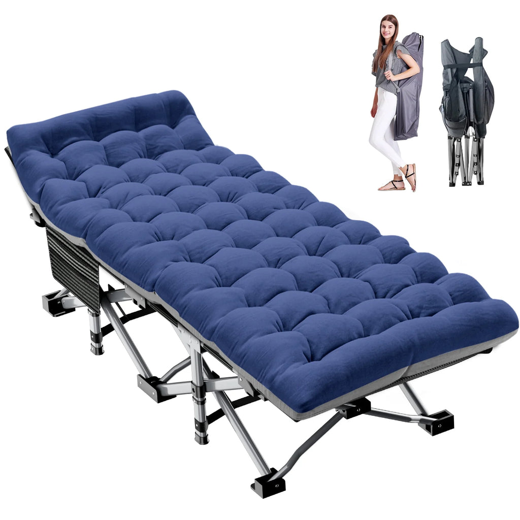 Portable Folding Bed with Mattress and Carry Bag K395556