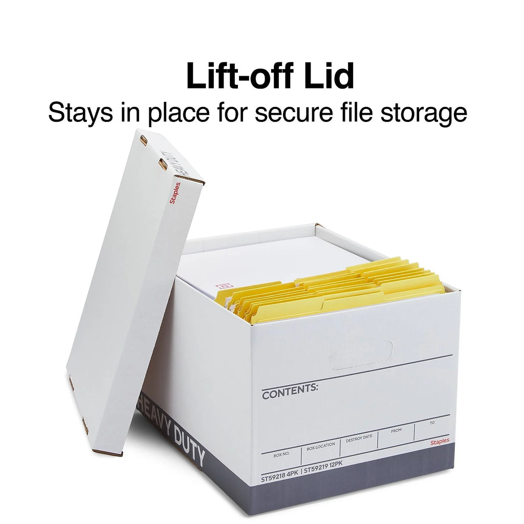 Corrugated Boxes Letter/Legal Size White/Gray 4/Carton G865616
