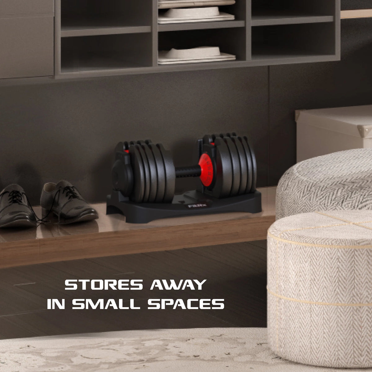 Adjustable Dumbbell 10-90 lbs Black O451