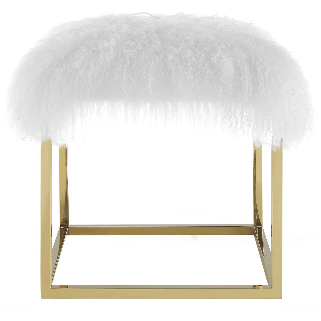 Gold White Ottoman L597178