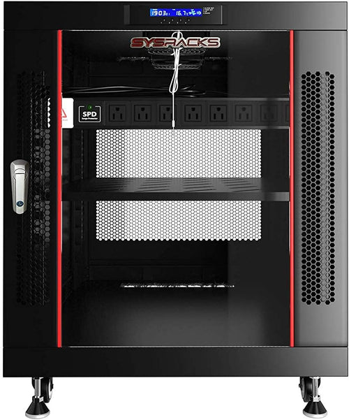 12U Server Rack Locking Cabinet Network Enclosure 35-inch Depth F197