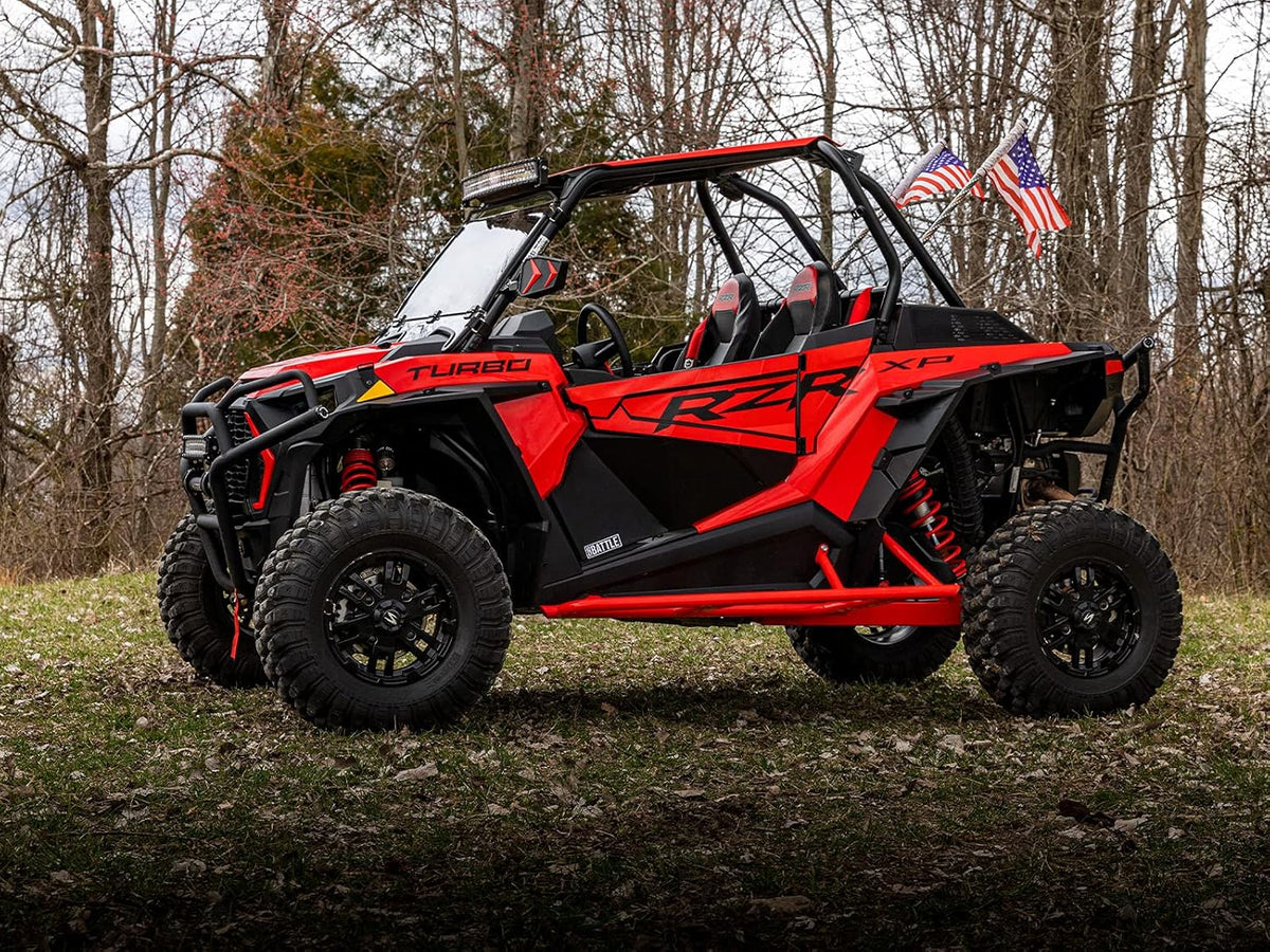 Red Nerf Bars / Rock Sliders / Tree Kickers for Polaris RZR XP 1000 X808491
