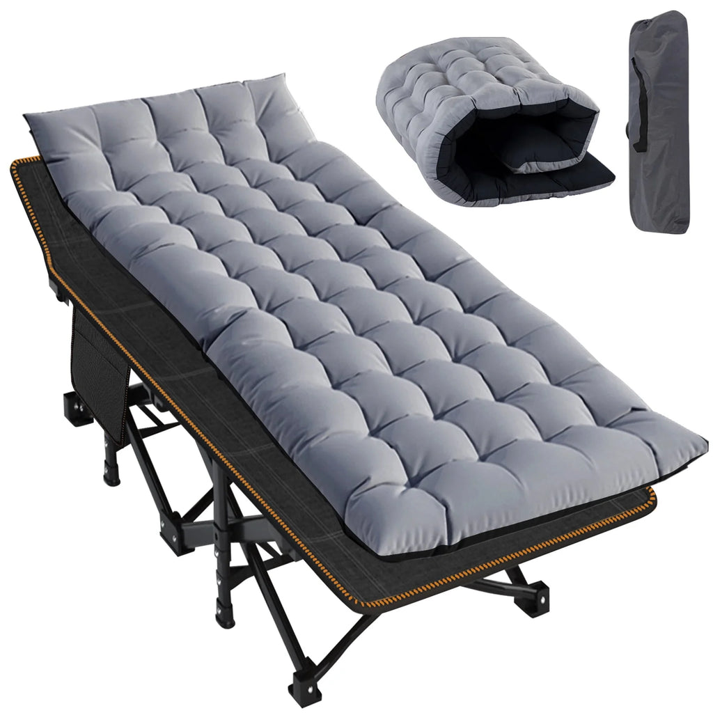 Portable Folding Bed with Mattress and Carry Bag K395556