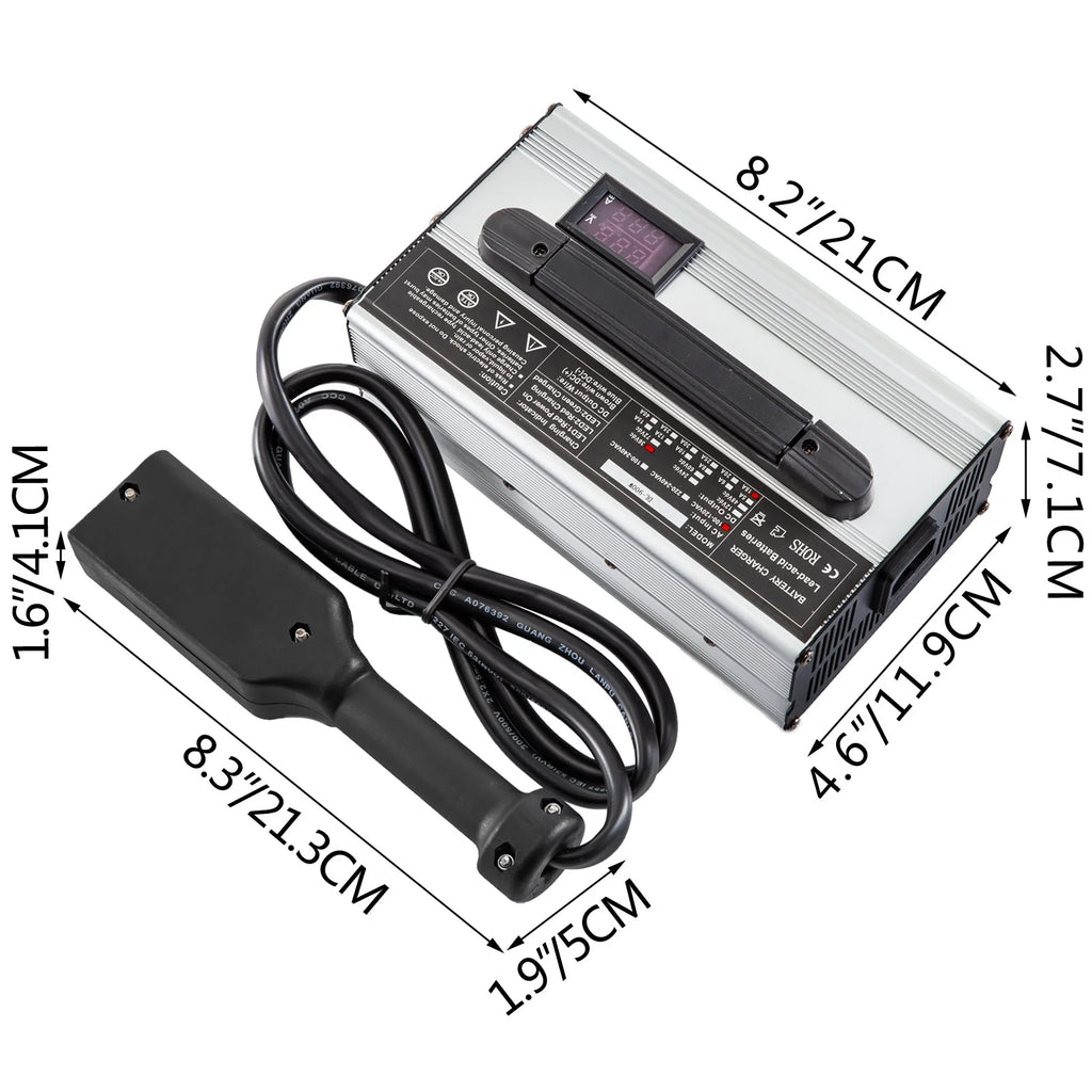 36V 18A Golf Cart Battery Charger with LED Indicator Lights H593