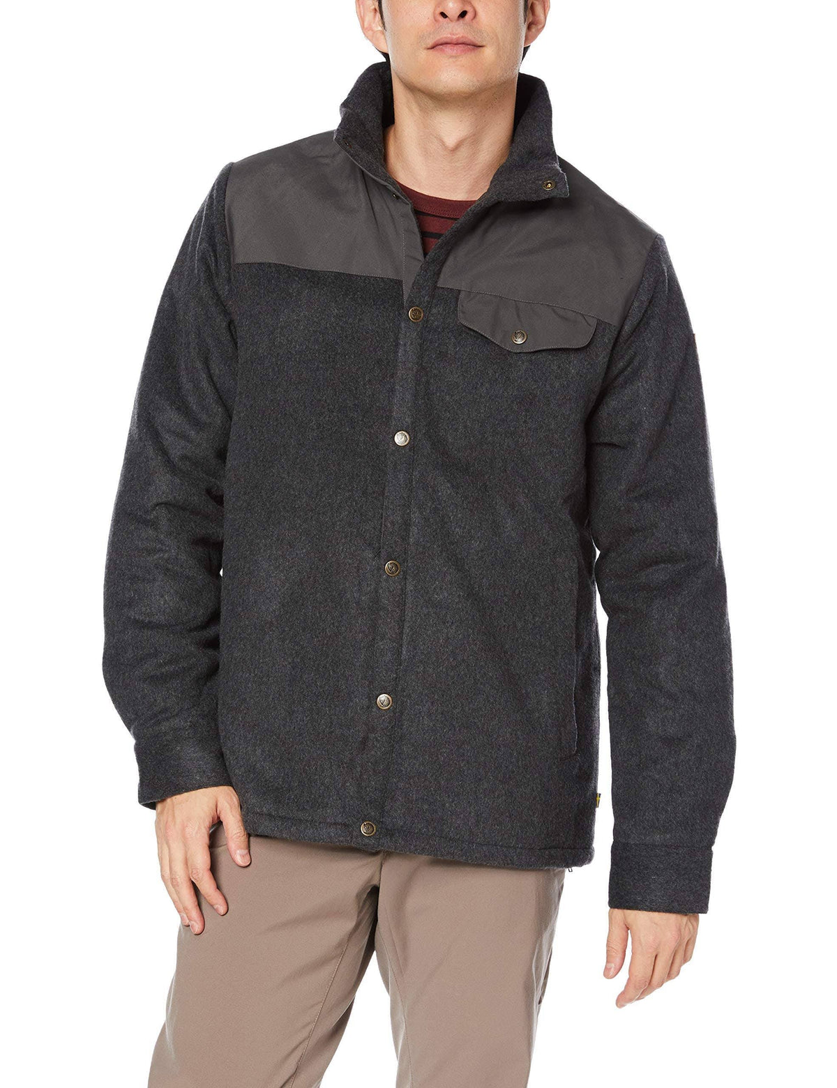 Wool Padded Jacket Stone Grey X5873