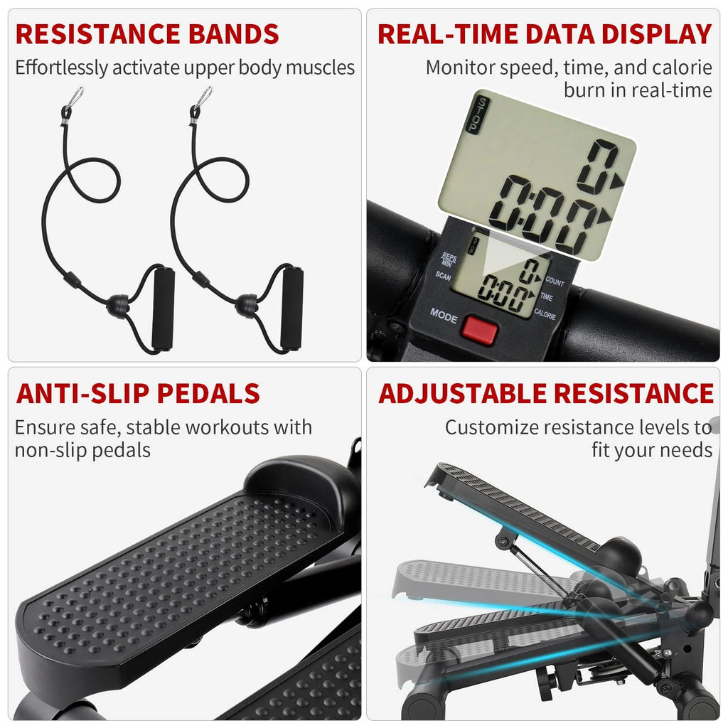 Stair Stepper with Resistance Bands Q1119