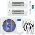 30,000 BTU 2 Zone Ceiling Cassette Ductless Air Conditioner and Heat Pump N76920