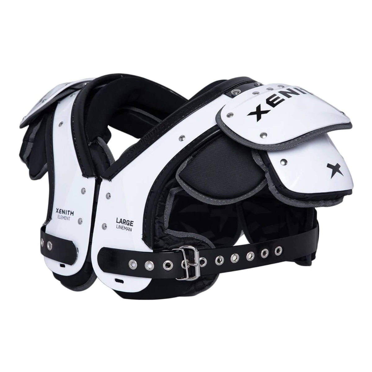 White XL Football Shoulder Pads H431