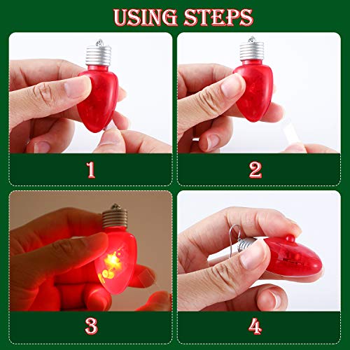 Light-up Bulb Earrings and Bulb Necklaces H60454