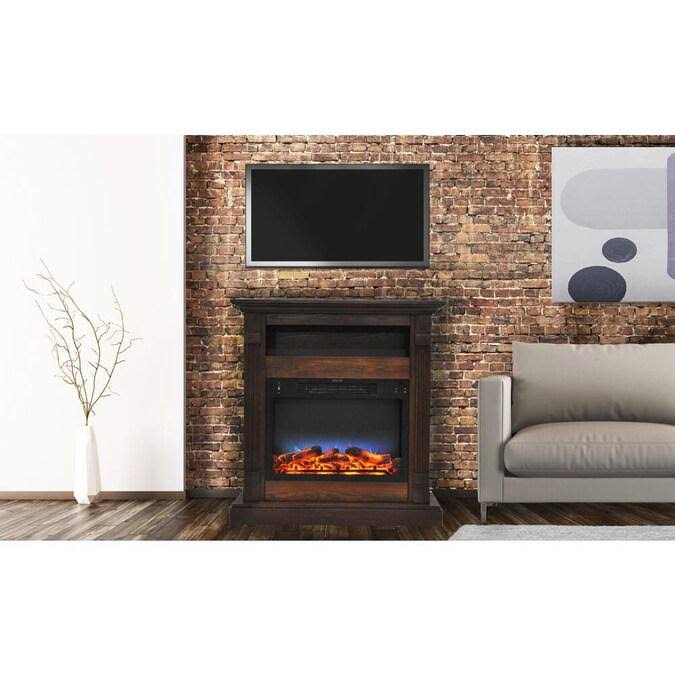 White Mantel Electric Fireplace X255273