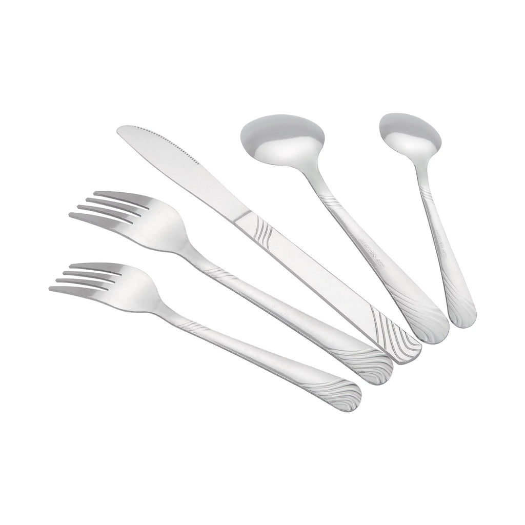 49 Piece Stainless Steel Flatware Set J780