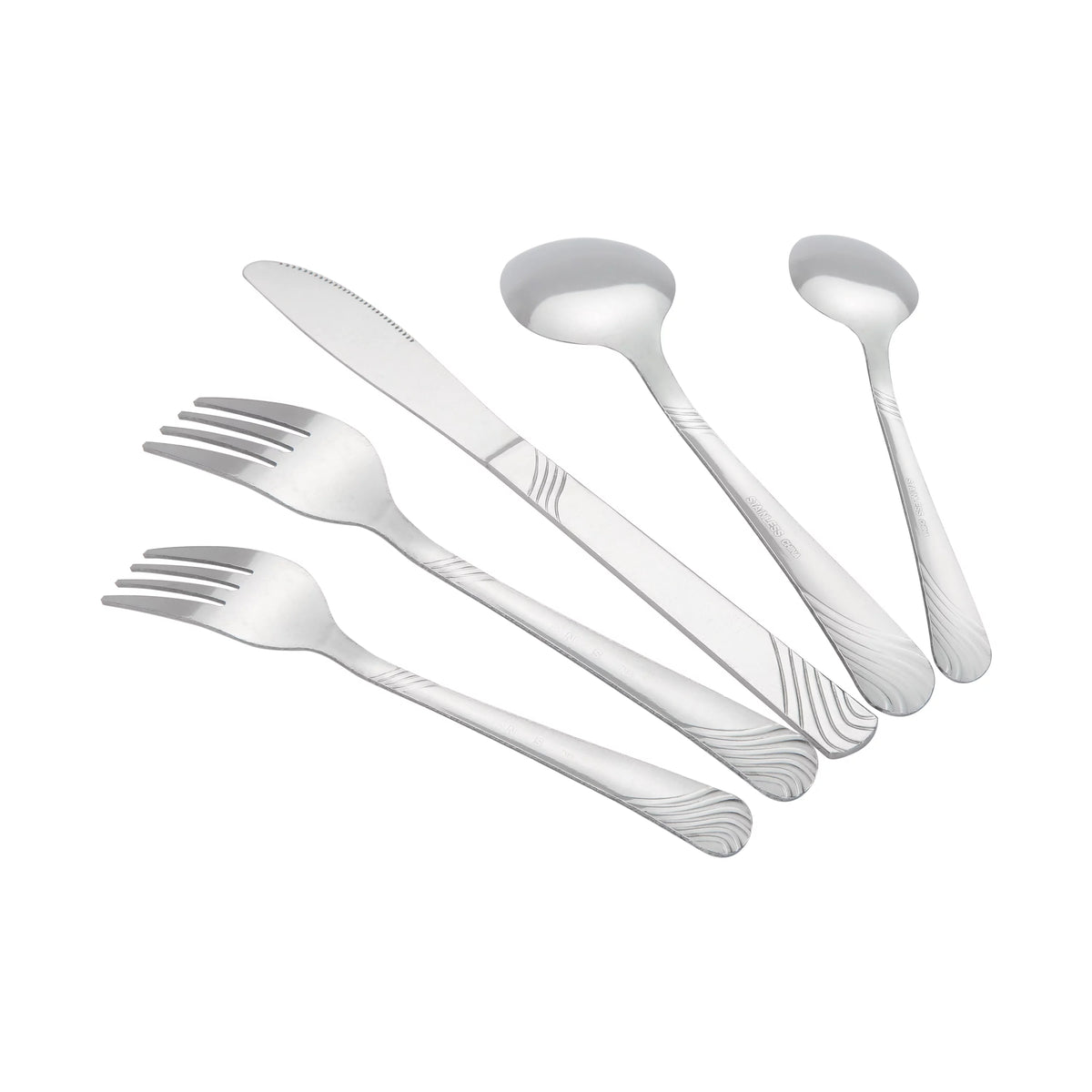 49 Piece Stainless Steel Flatware Set J780