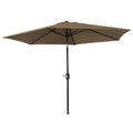 Black Steel Pole Market Patio Umbrella U526