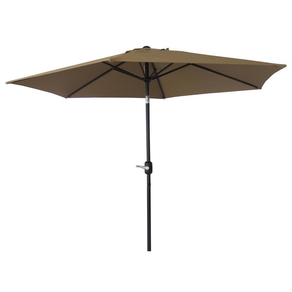 Black Steel Pole Market Patio Umbrella U526
