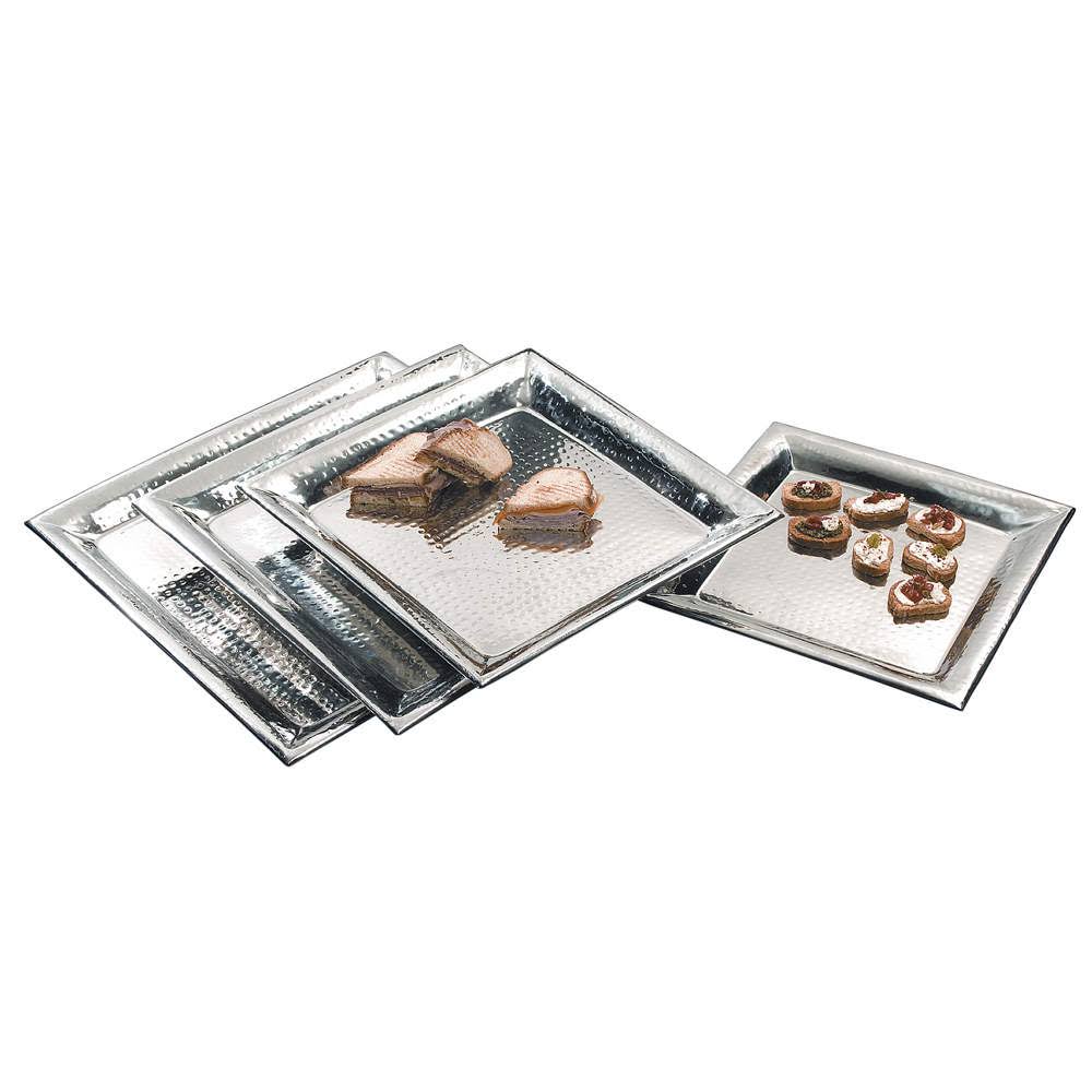 16x22 Square Hammered Tray T7314