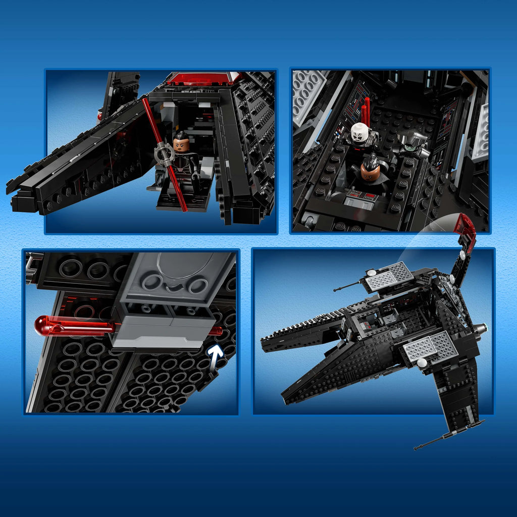 Buildable Toy Starship with Minifigure and Lightsabers C6048