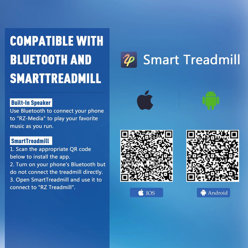 3HP Smart Folding Treadmill with Bluetooth F33784