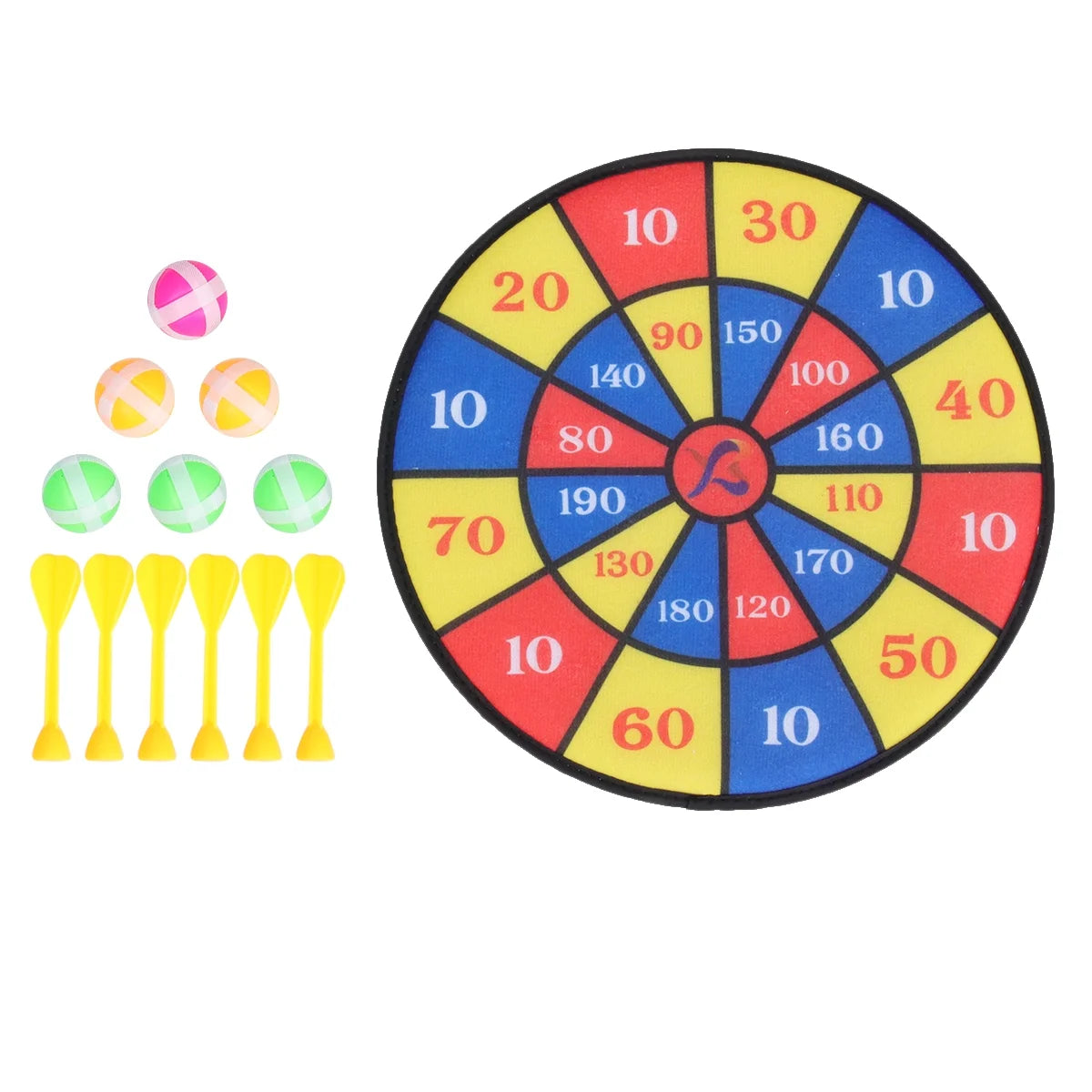 Flocking Dart Board with 4pcs Darts Dartboard Set W341