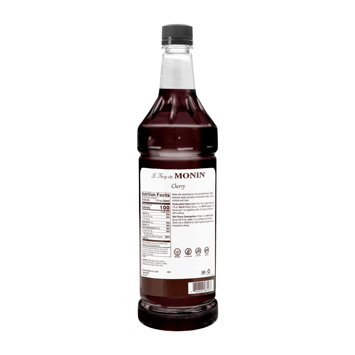 Cherry Flavored Syrup, 33.8-Ounce Plastic Bottle P7792
