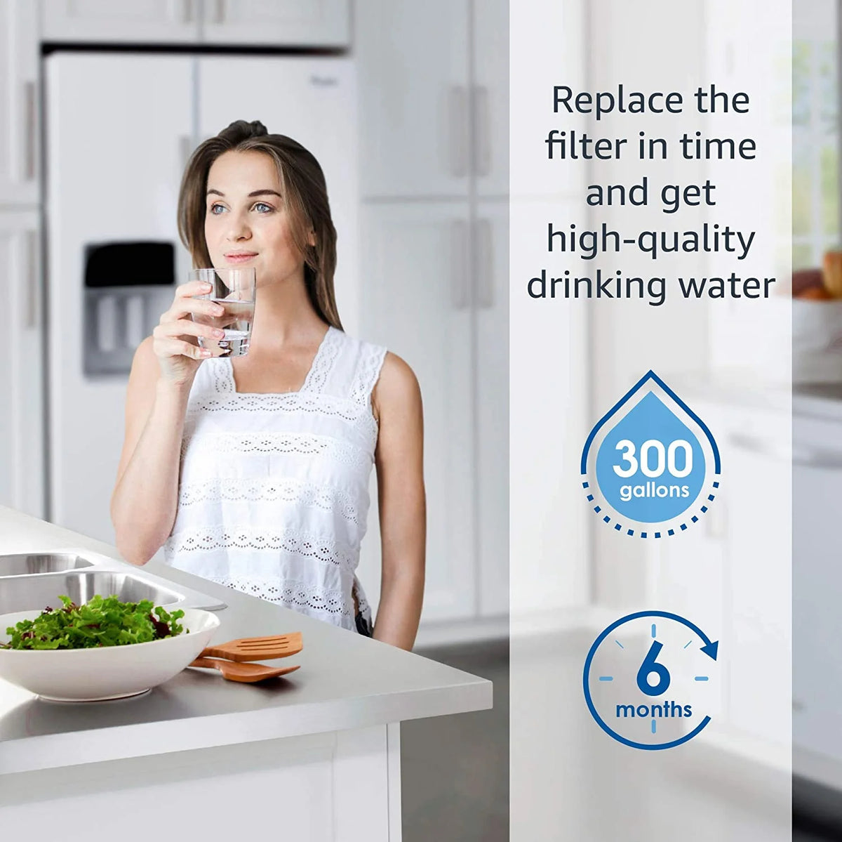 6 Pack Refrigerator Water Filter F4121