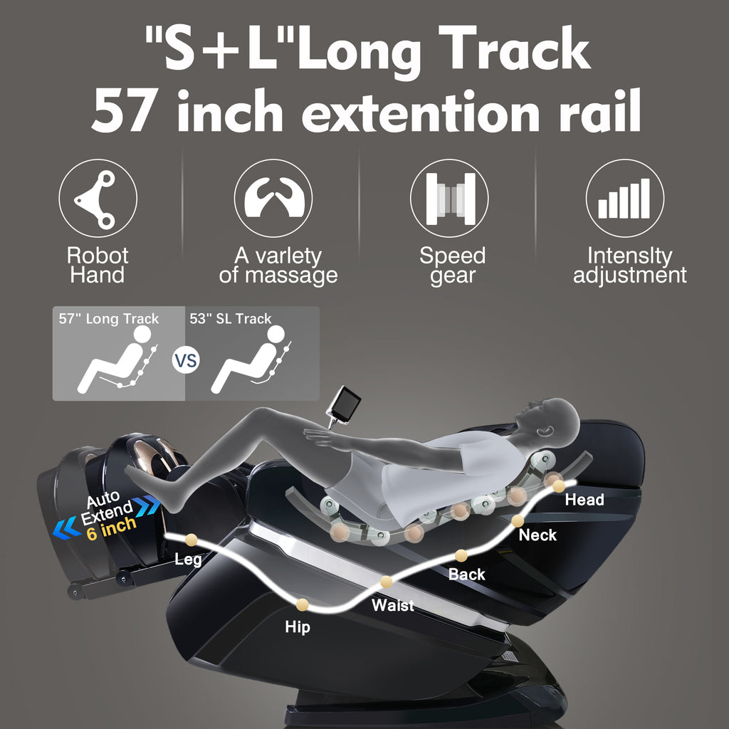 Black 4D Massage Chair Y87990
